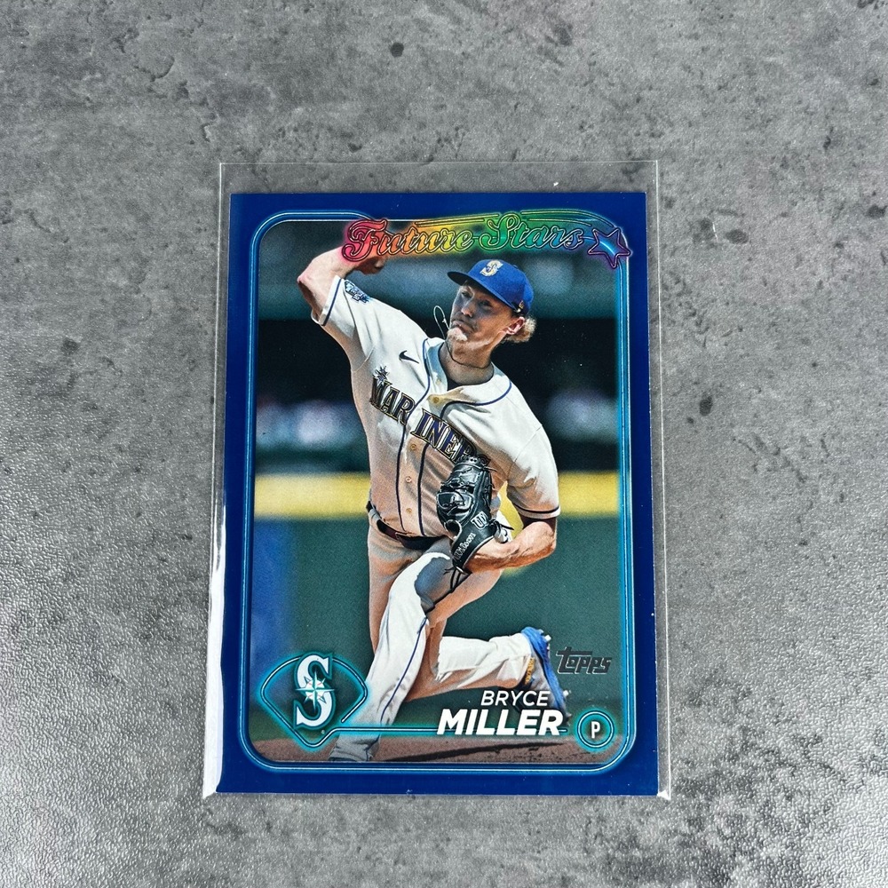 Bryce Miller 2024 Topps Series 2‎ - Future Stars Royal Blue #679 Mariners